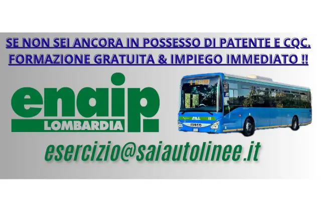 Diventa Autista Autobus con Enaip Bergamo